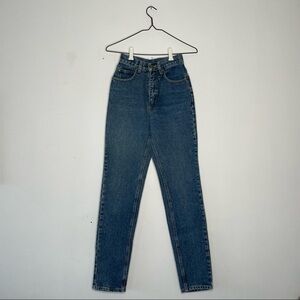 ALFRED Sung Blue Denim High Waisted Straight Leg Mom Jeans